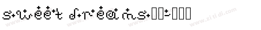sweet dreams字体字体转换
